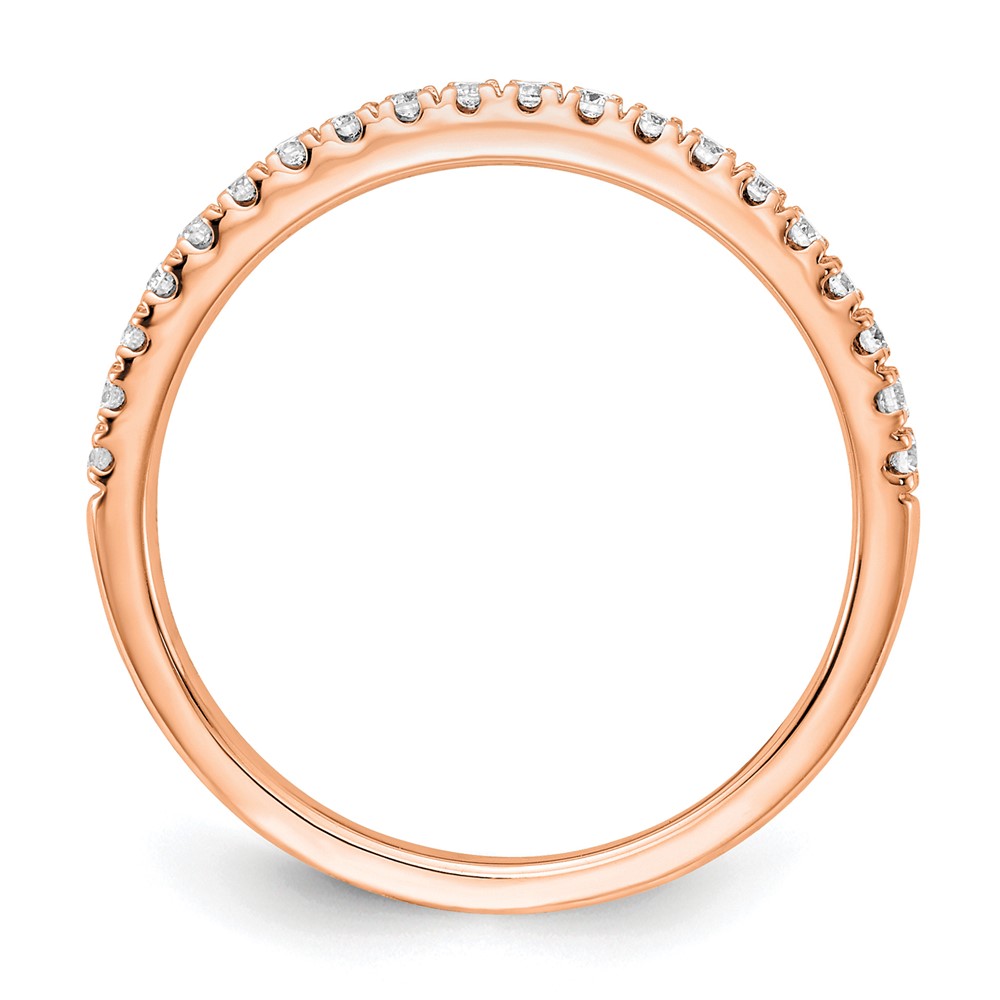 14k Rose Gold 1/4 carat Lab Grown Diamond VS/SI+ G+ Complete Wedding Band (RM5736B-025-RLD)