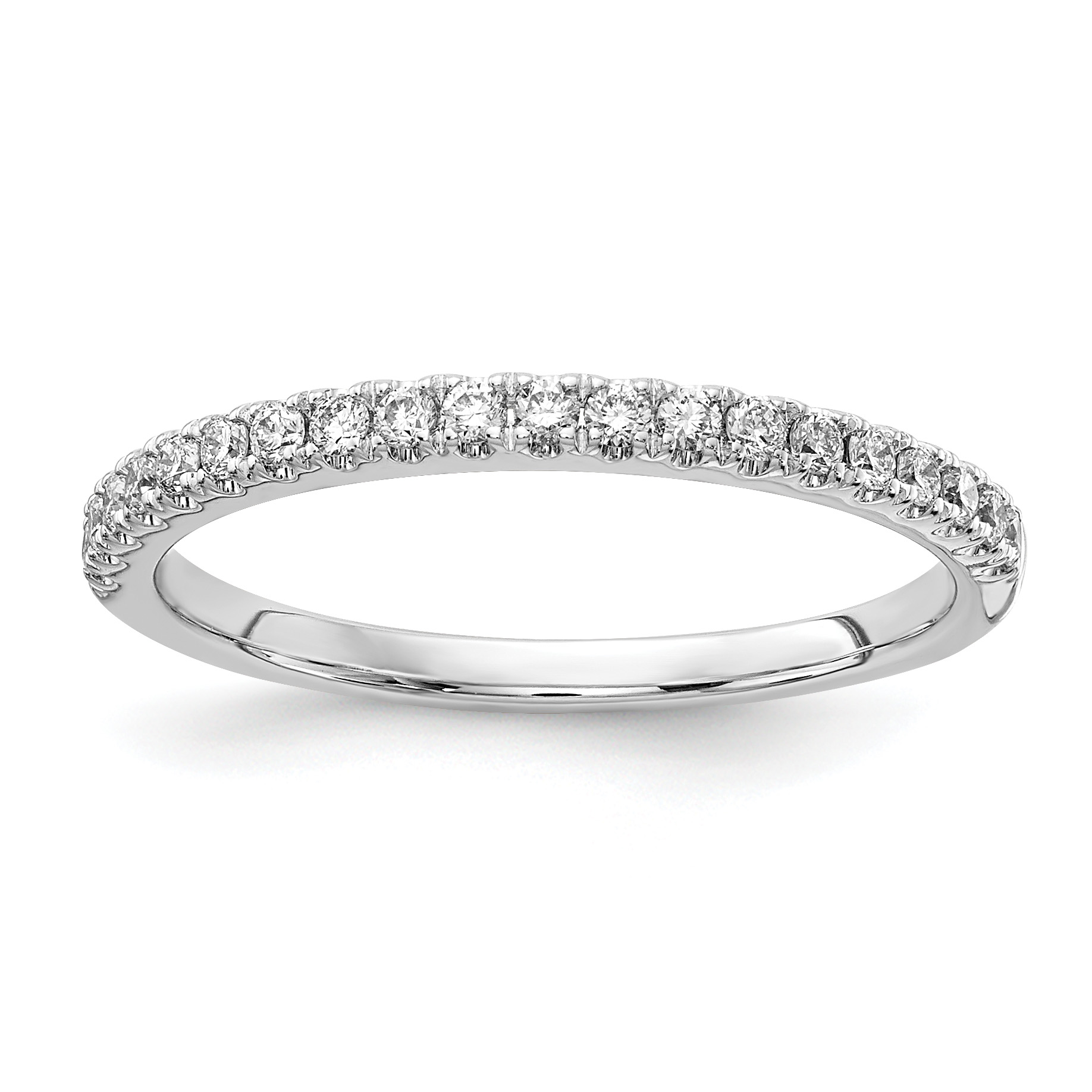 14k White Gold 1/4 carat Lab Grown Diamond VS/SI+ G+ Complete Wedding Band (RM5736B-025-WLD)