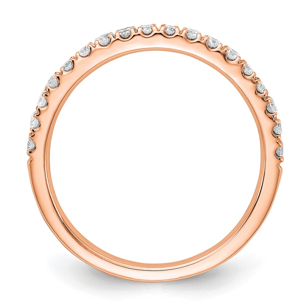 14k Rose Gold 1/3 carat Lab Grown Diamond VS/SI+ G+ Complete Wedding Band (RM5736B-033-RLD)