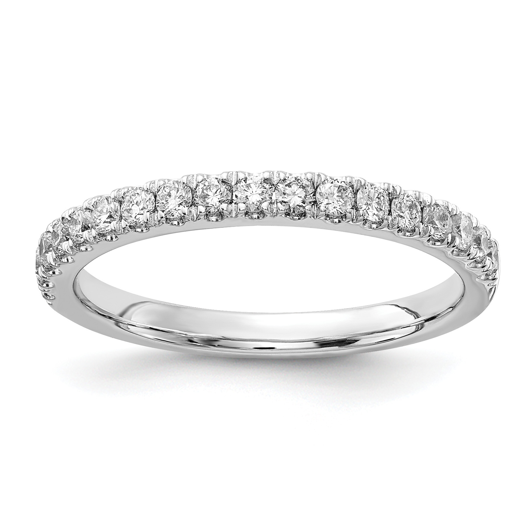 14k White Gold 1/3 carat Lab Grown Diamond VS/SI+ G+ Complete Wedding Band (RM5736B-033-WLD)