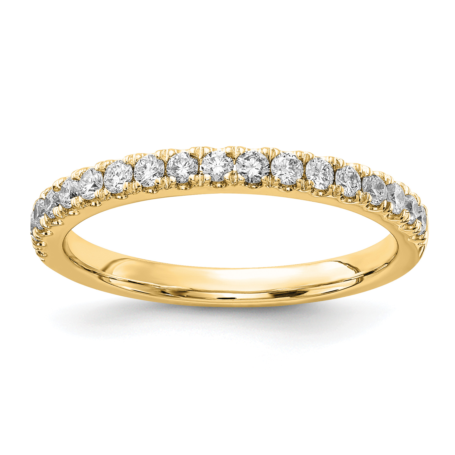 14k 1/3 carat Lab Grown Diamond VS/SI+ G+ Complete Wedding Band (RM5736B-033-LD)