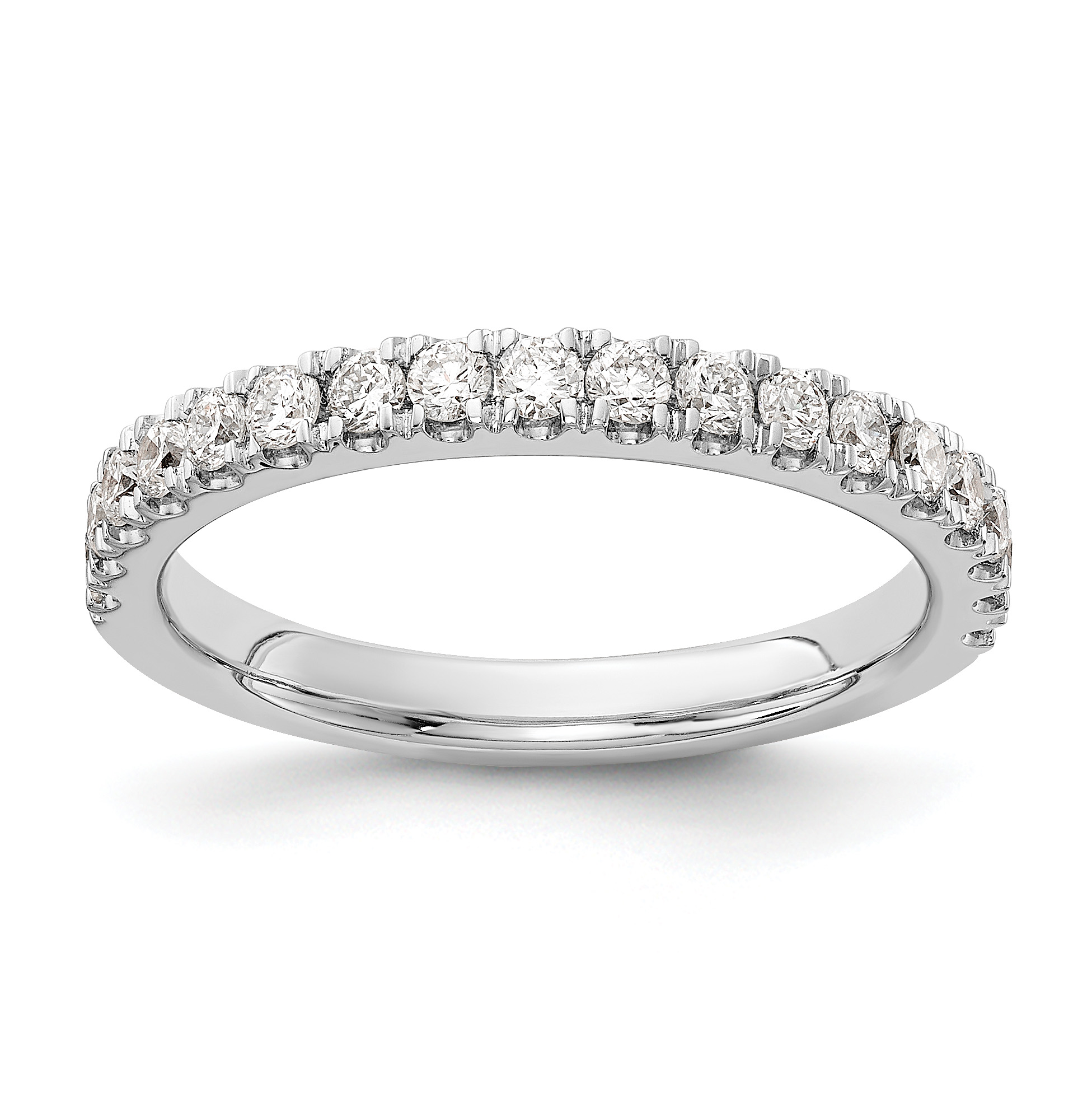 14k White Gold 1/2 carat Lab Grown Diamond VS/SI+ G+ Complete Wedding Band (RM5736B-050-WLD)