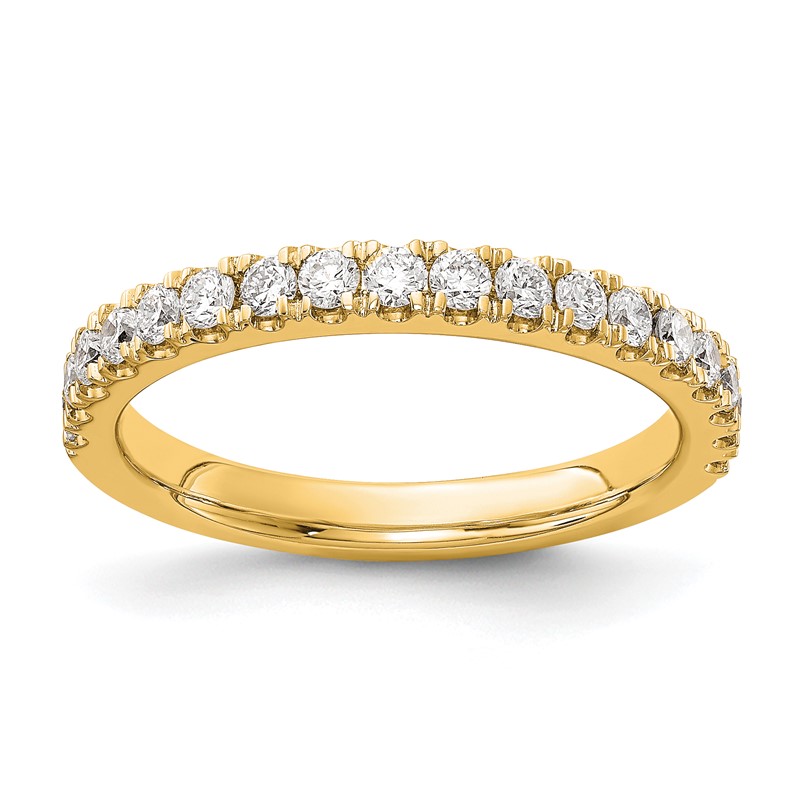 14k 1/2 carat Lab Grown Diamond VS/SI+ G+ Complete Wedding Band