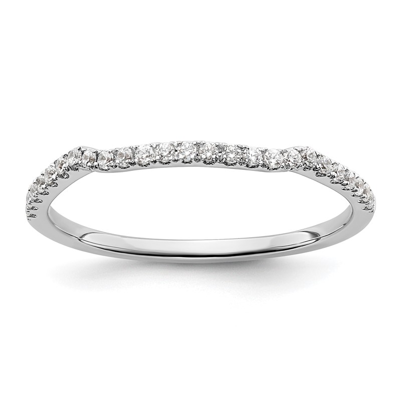14K White Gold Lab Grown Diamond VS/SI+ G+ Band
