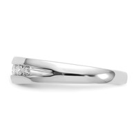 IBGoodman 14K White Gold 0.33 Carat Lab Grown Diamond VS SI+ G+ Seven Stone Complete Men's Ring view 3