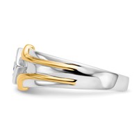 IBGoodman 14K Two-Tone 0.17 Carat Lab Grown Diamond VS SI+ G+ Complete Men's Ring view 3