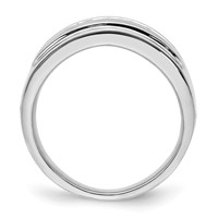 IBGoodman 14K White Gold 0.25 Carat Lab Grown Diamond VS SI+ G+ Complete Men's Band view 2