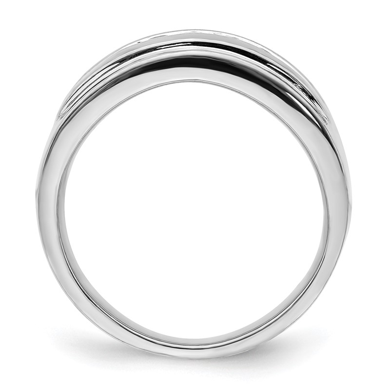 IBGoodman 14k White Gold 1/4 carat Lab Grown Diamond VS/SI+ G+ Complete Men's Band
