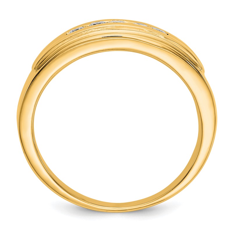 14K Lab Grown Diamond VS/SI+ G+ Mens Ring