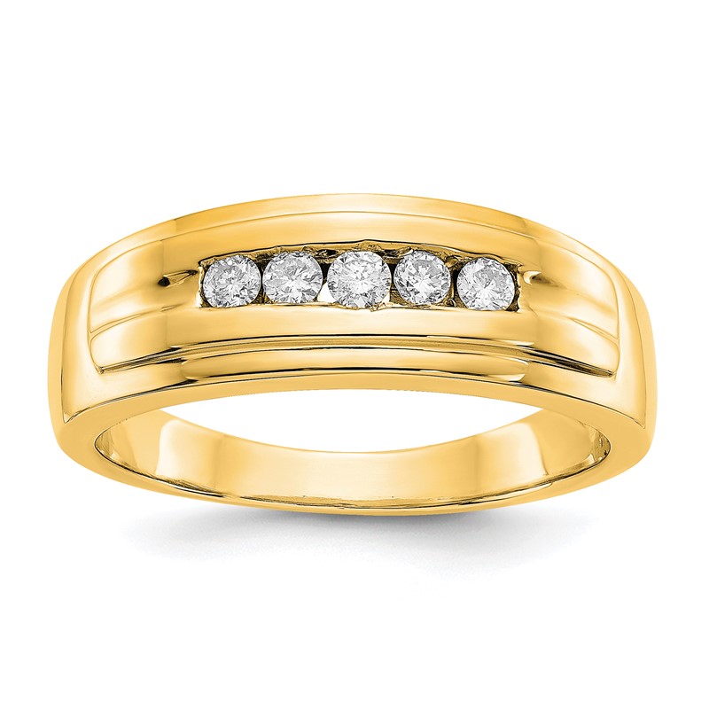 14K Lab Grown Diamond VS/SI+ G+ Mens Ring