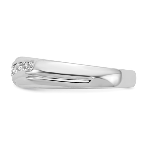 IB Goodman 14k White Gold 1/3 carat Diamond 7-stone Mens Ring