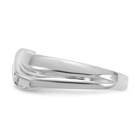 IBGoodman 14K White Gold 0.33 Carat Lab Grown Diamond VS SI+ G+ Five Stone Complete Men's Ring view 3
