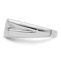 IBGoodman 14K White Gold 0.17 Carat Lab Grown Diamond VS SI+ G+ Six Stone Complete Men's Ring view 3