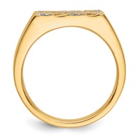 IBGoodman 14K Yellow Gold 0.25 Carat Lab Grown Diamond VS SI+ G+ Complete Men's Ring view 2