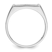 IBGoodman 14K White Gold 0.25 Carat Lab Grown Diamond VS SI+ G+ Cluster Men's Ring view 2