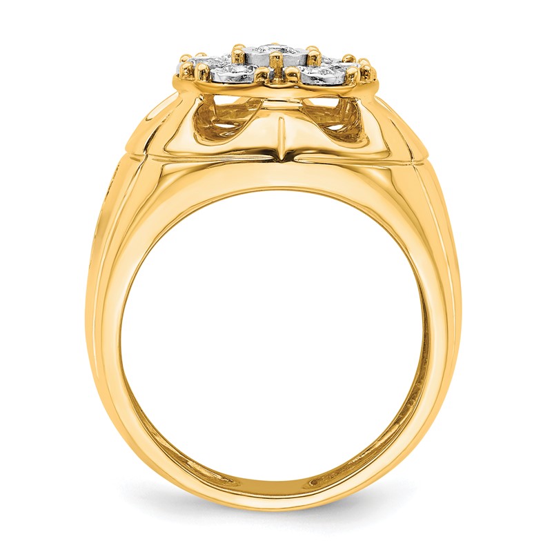 IBGoodman 14k 5/8 carat Lab Grown Diamond VS/SI+ G+ Complete Men's Ring