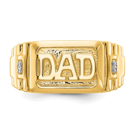 Men's Diamond 'DAD' Rings
