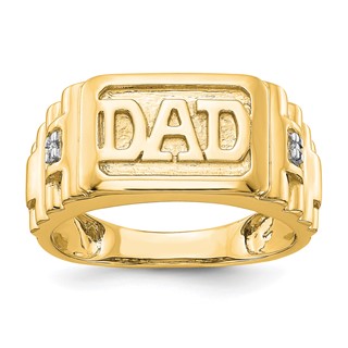Men's Diamond 'DAD' Rings