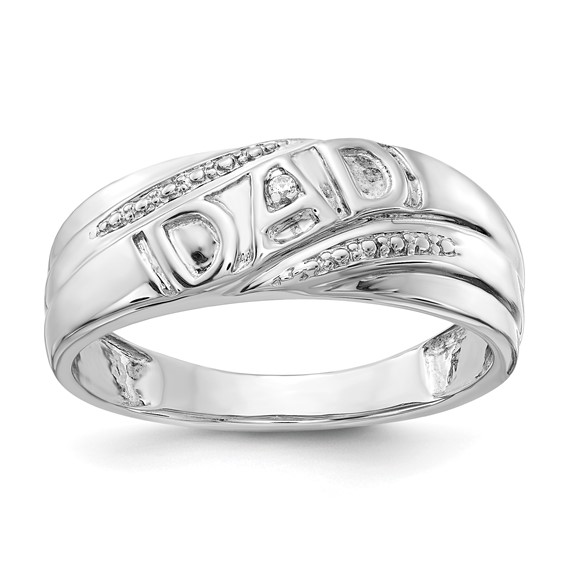 Men's Diamond 'DAD' Rings
