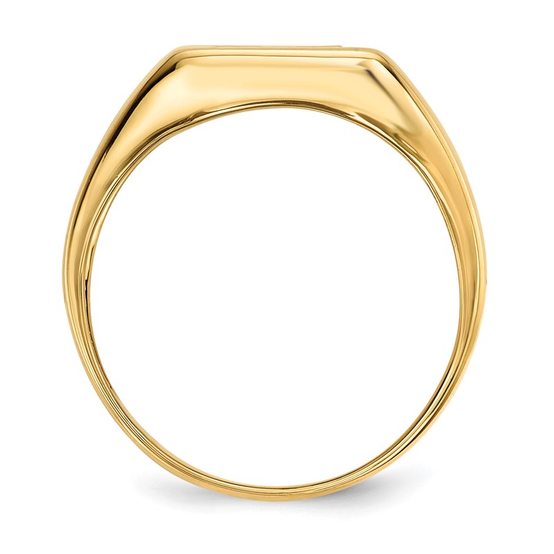 IBGoodman 14k .02 carat Lab Grown Diamond VS/SI+ G+ and Onyx Cross Men's Ring
