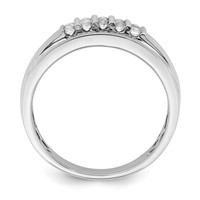 IBGoodman 10K White Gold 0.50 Carat Lab Grown Diamond VS SI+ G+ Complete Men's Ring view 2