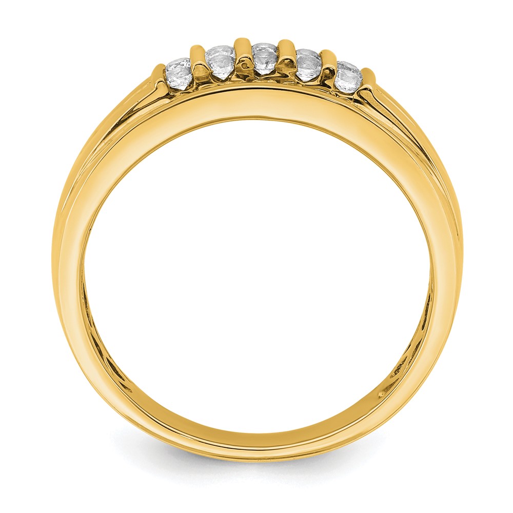 IBGoodman 10k 1/2 carat Lab Grown Diamond VS/SI+ G+ Complete Men's Ring (RM5866-0YLG)