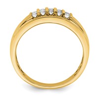 IBGoodman 10K Yellow Gold 0.50 Carat Lab Grown Diamond VS SI+ G+ Complete Men's Ring view 2