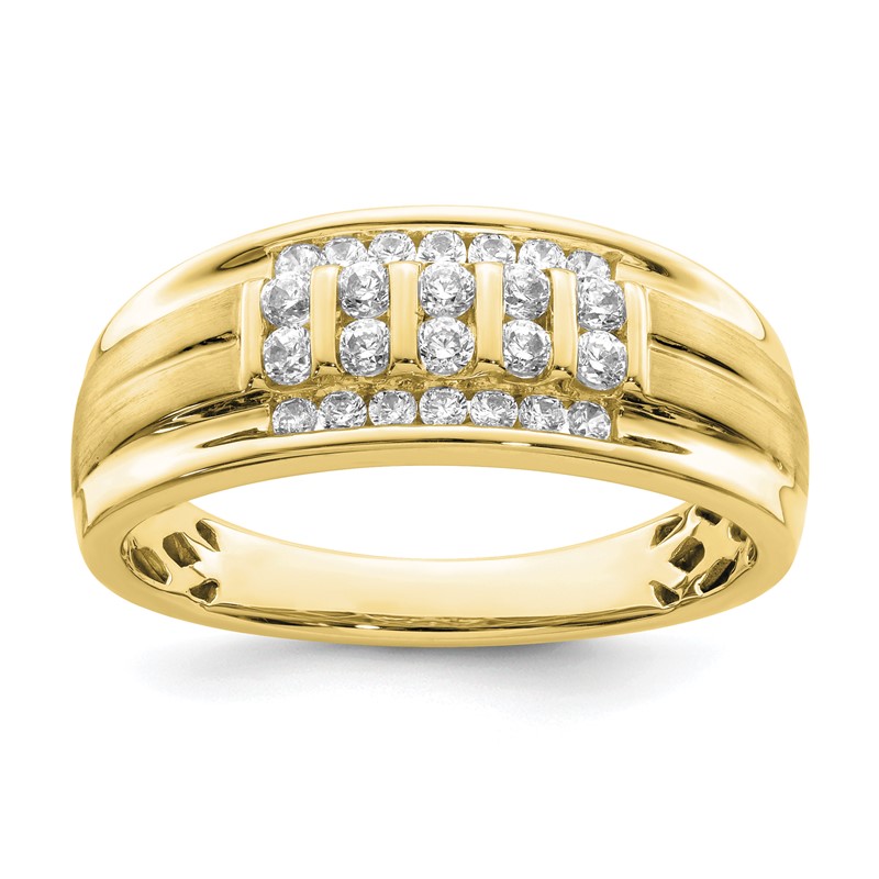 IBGoodman 10k 1/2 carat Lab Grown Diamond VS/SI+ G+ Complete Men's Ring