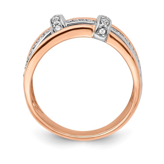 Sterling Silver w/RP CZ Fancy Band