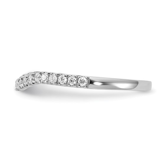 14k White Gold Diamond Wedding Band