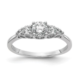 14k White Gold Diamond Eng Ring