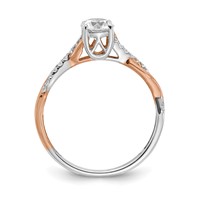 14ktt 0.62ct Lab Grown Dia VS SI+ G+ Comp Engagement Ring view 2