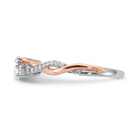 14ktt 0.62ct Lab Grown Dia VS SI+ G+ Comp Engagement Ring view 3