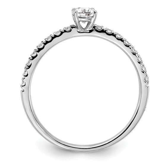 14kw Lab Grown Diamond VS+ F+ 1/2 ctw Engagement Ring