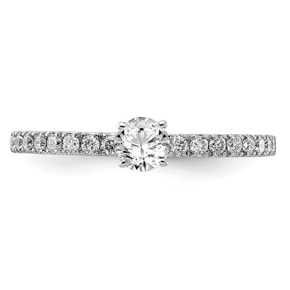 14kw Lab Grown Diamond VS+ F+ 1/2 ctw Engagement Ring