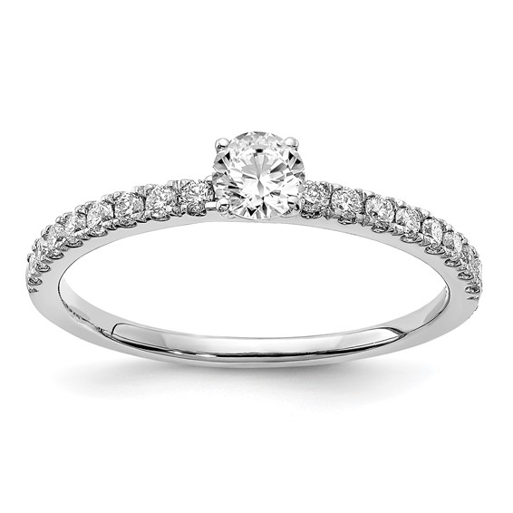 14kw Lab Grown Diamond VS+ F+ 1/2 ctw Engagement Ring