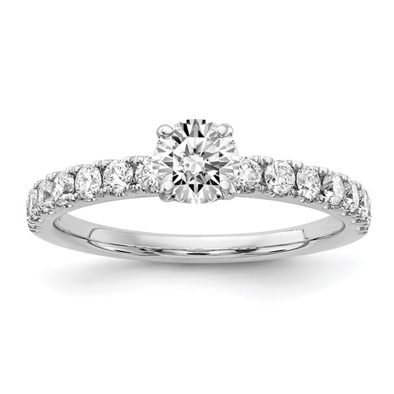 14kw Lab Grown Diamond VS+ F+ 1 ctw Engagement Ring