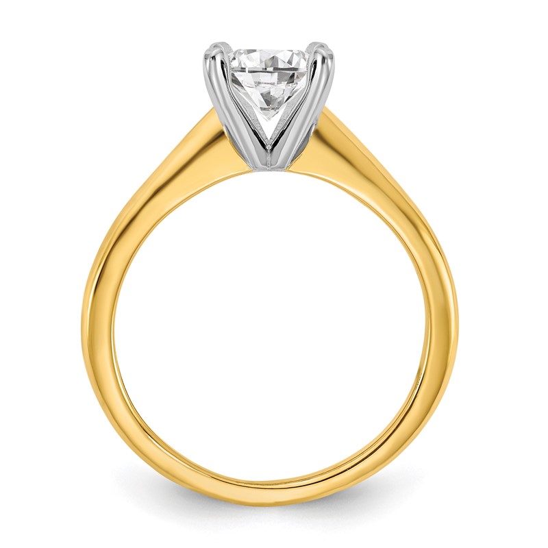 14ktt 4.4mm Rnd Solit. Lab Grown Diamond SI1/SI2, J, Ring Sz 7