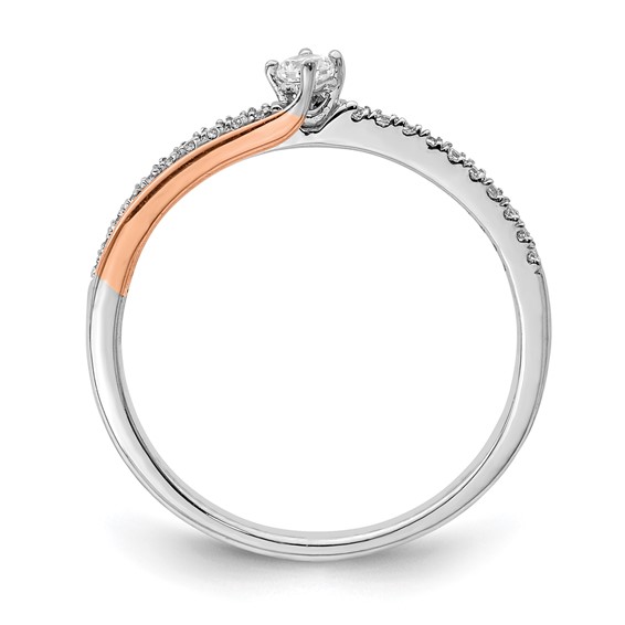 10k Two-tone Diamond Ring