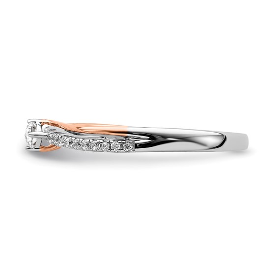 10k Two-tone Diamond Ring