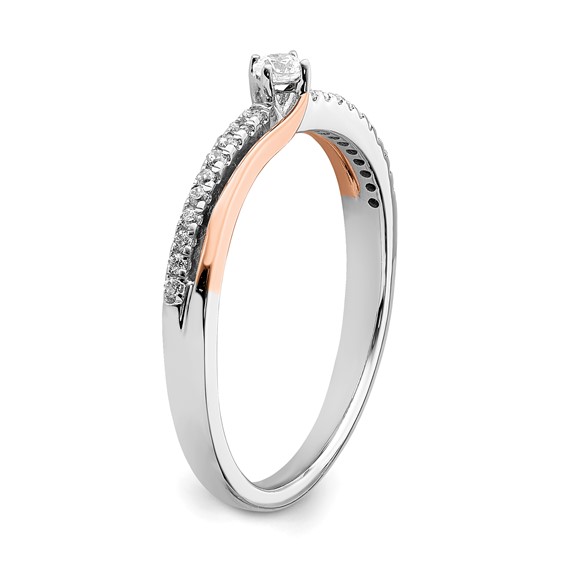 10k Two-tone Diamond Ring