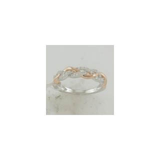10k Two-tone Diamond Ring