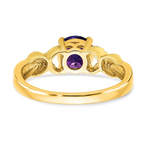 14k Two-tone Gemstone and Diamond Rings