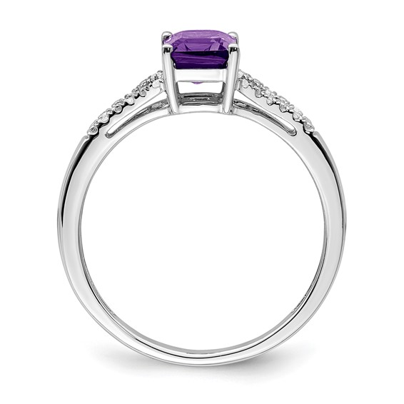 Emerald Cut Gemstone and Diamond Rings