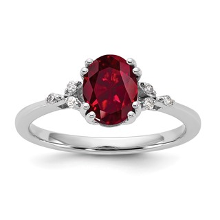 Sterling Silver 8x6 Ov CrRU and Dia Ring Rd 6-1.3mm Mel:S43