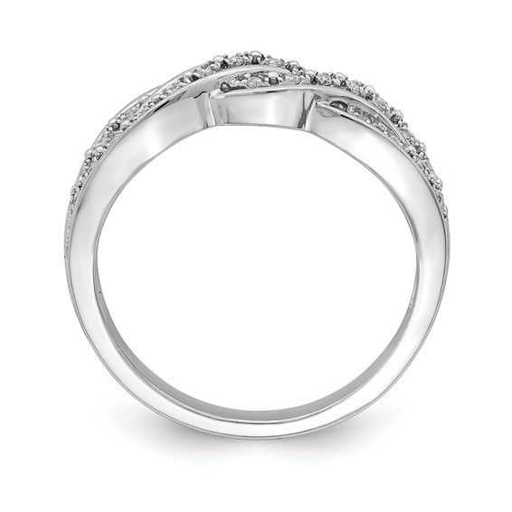 Sterling Silver CZ Fashion Band