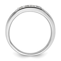 IBGoodman 14K White Gold 1.50 Carat Lab Grown Diamond VS SI+ G+ Cluster Men's Ring view 2