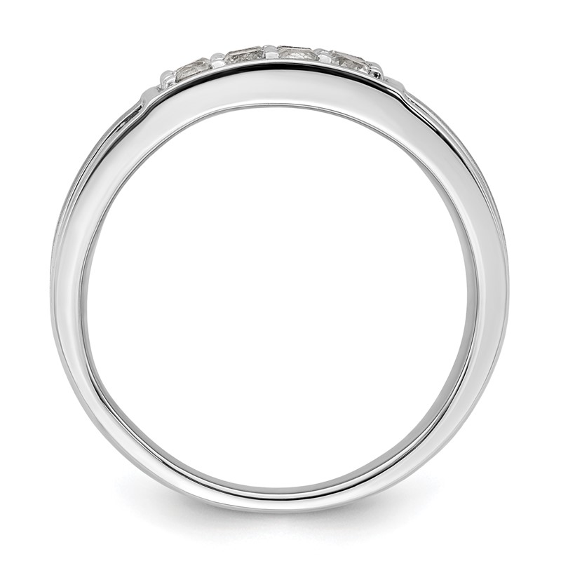 IBGoodman 14k White Gold 1 1/2 carat Lab Grown Diamond VS/SI+ G+ Cluster Men's Ring
