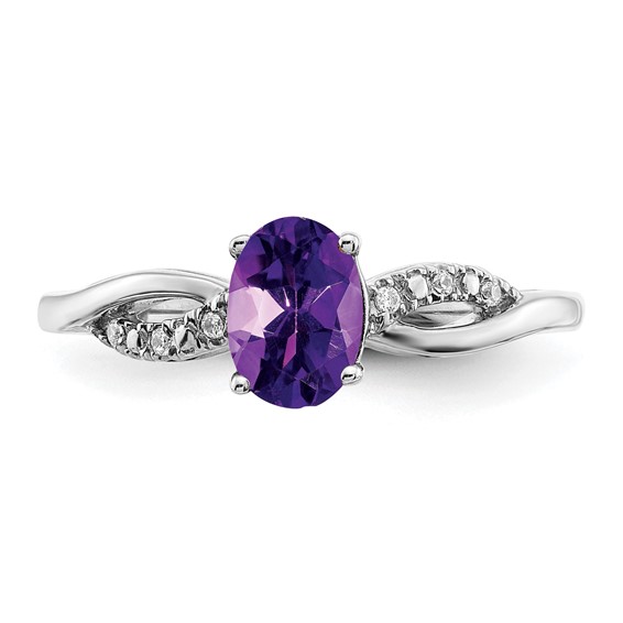 Oval Gemstone &Diamond Rings