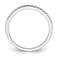 Pure Serenity 14K White Gold 0.17 Carat Lab Grown Diamond VS SI Wedding Band view 3